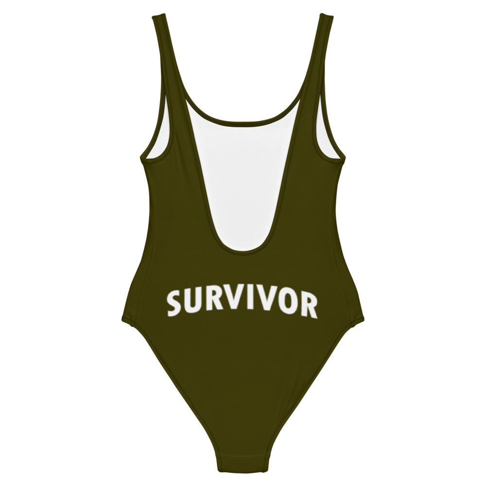Survivor One-Piece Swimsuit Army Green