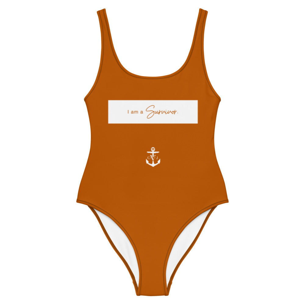 Survivor One-Piece Swimsuit Burn't Orange