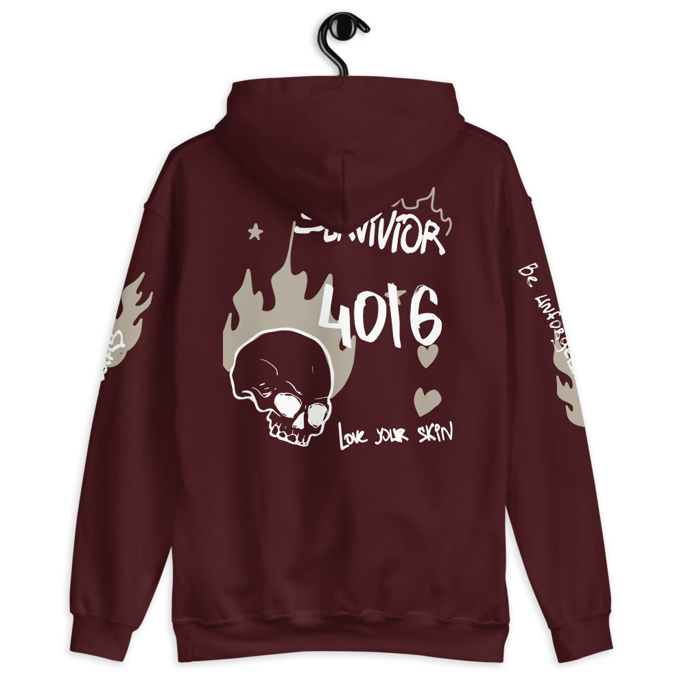 Scarred over Scared Unisex Hoodie