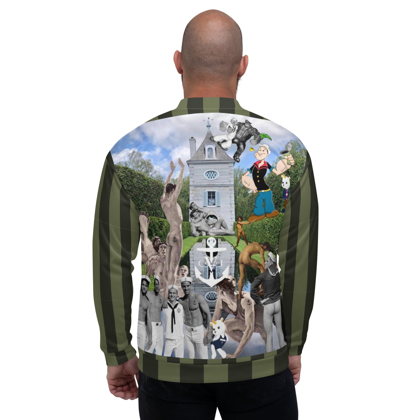 Mykonos Tides Bomber with COJO House Pool Party Mural