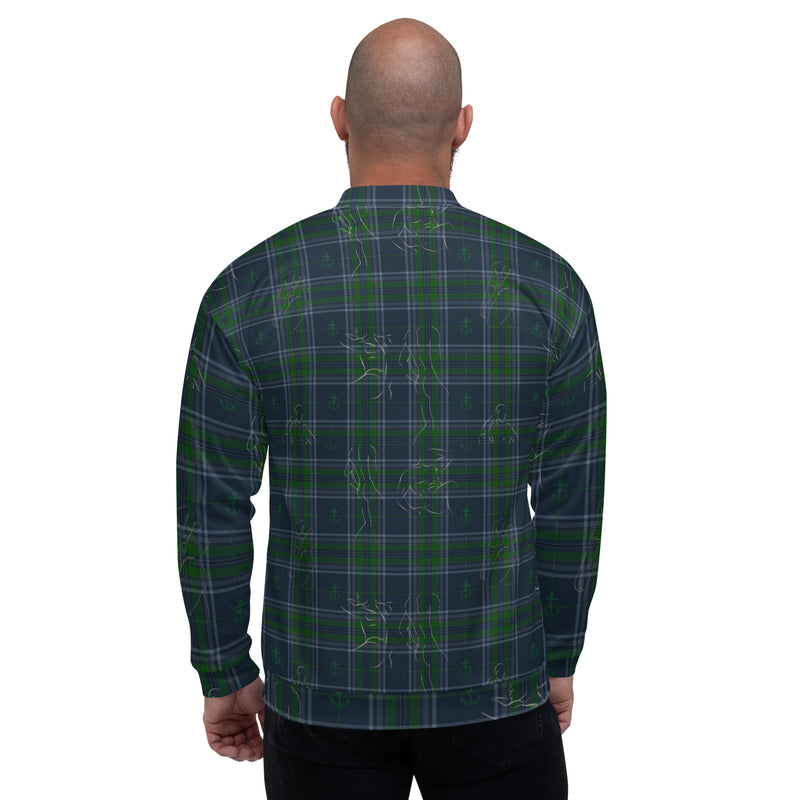 Irish Plaid "Good Times & Positive Vibes" Bomber