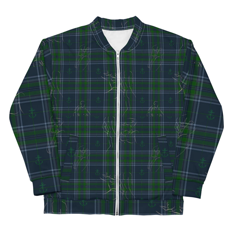 Irish Plaid Bomber with COJO House Pool Party Mural