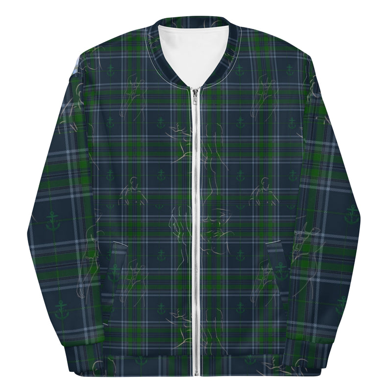 Irish Plaid Bomber with COJO House Pool Party Mural