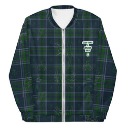 Irish Plaid "Good Times & Positive Vibes" Bomber