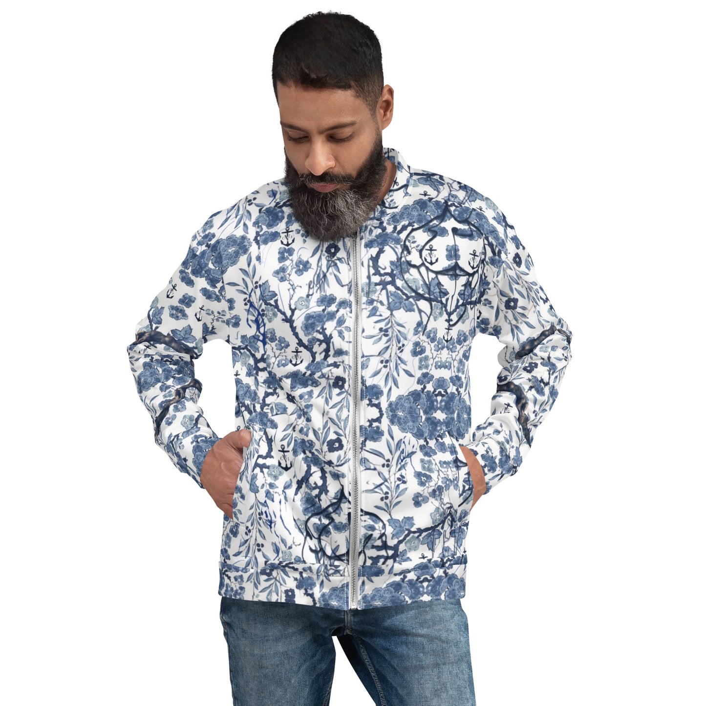 Blue & White Spode Bomber