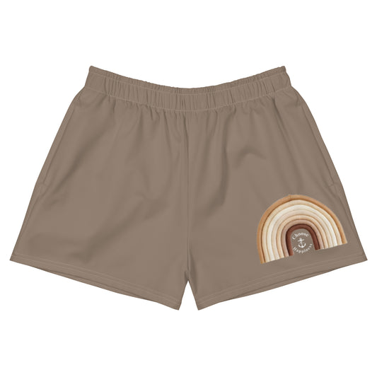 COJO RAINBOW PRIDE SHORTY SHORTS- Tan