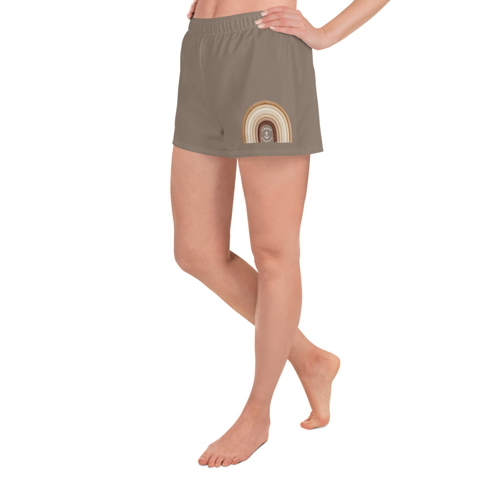 COJO RAINBOW PRIDE SHORTY SHORTS- Tan