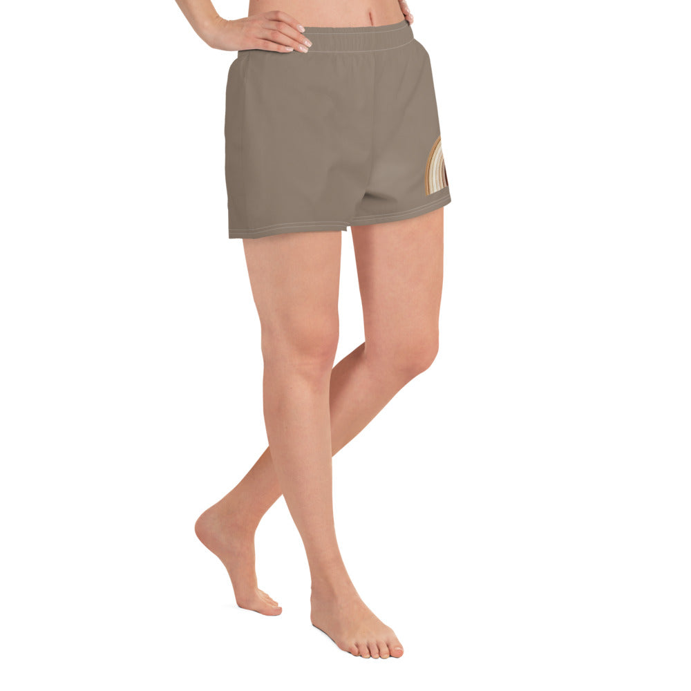 COJO RAINBOW PRIDE SHORTY SHORTS- Tan