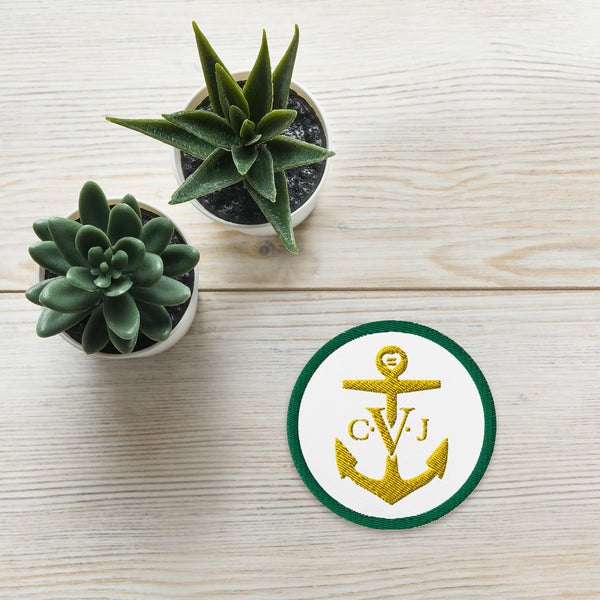 COJO Anchor Embroidered patches- Yellow