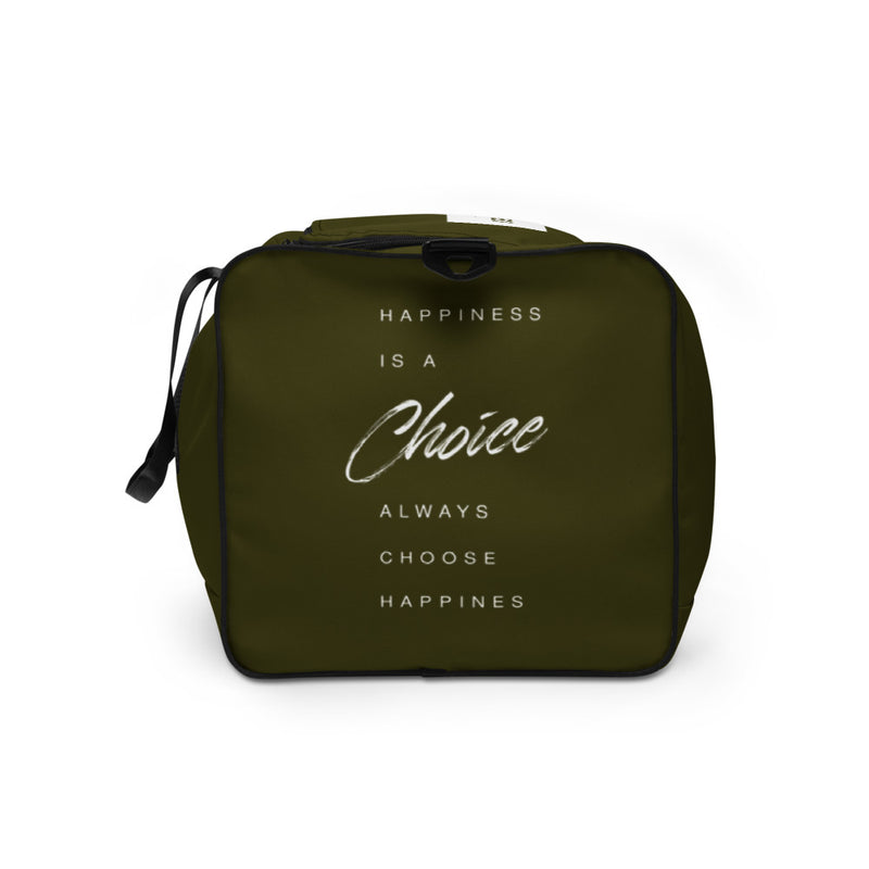 Happiness Is A Choice "To-Go" Bag Army Green