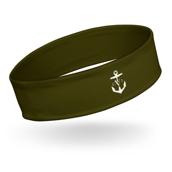 Happiness Is A Choice C.V.J Anchor Headband Army Green