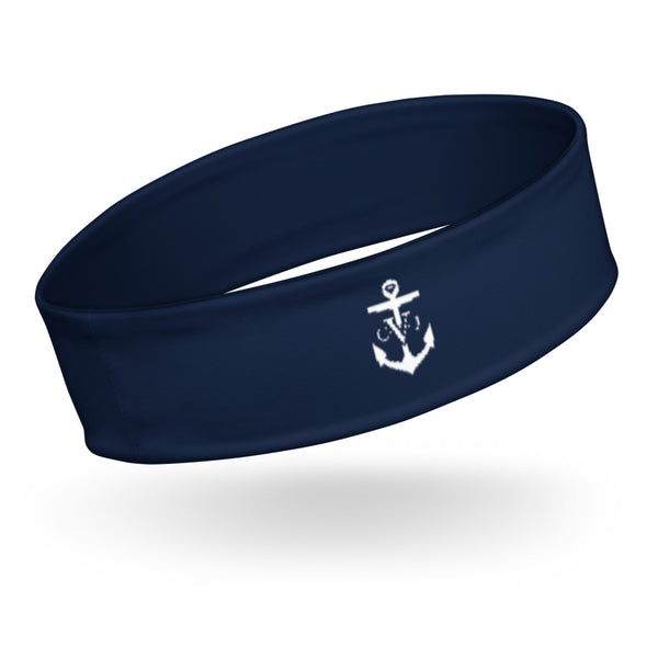 Happiness Is A Choice C.V.J Anchor Headband Navy