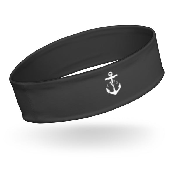 Happiness Is A Choice C.V.J Anchor Headband Dark Grey