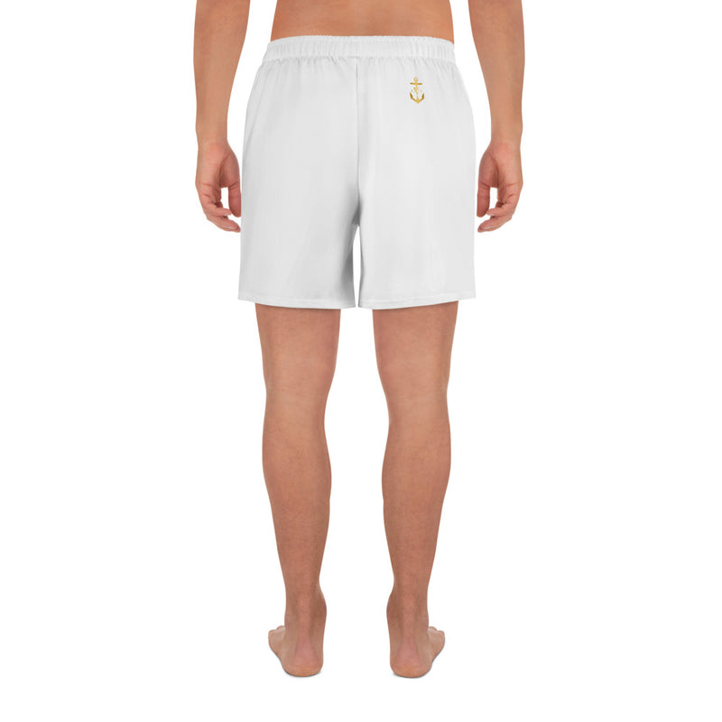 Scarred Over Scared Swim Athletic long Shorts White