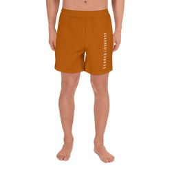 Scarred Over Scared Swim Athletic Long Shorts Burnt Orange