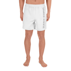 Scarred Over Scared Swim Athletic long Shorts White