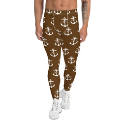 Commodore Jones Anchor Men Leggings Brown