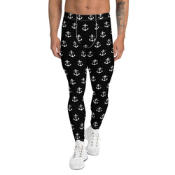 Commodore Jones Anchor Men Leggings Black