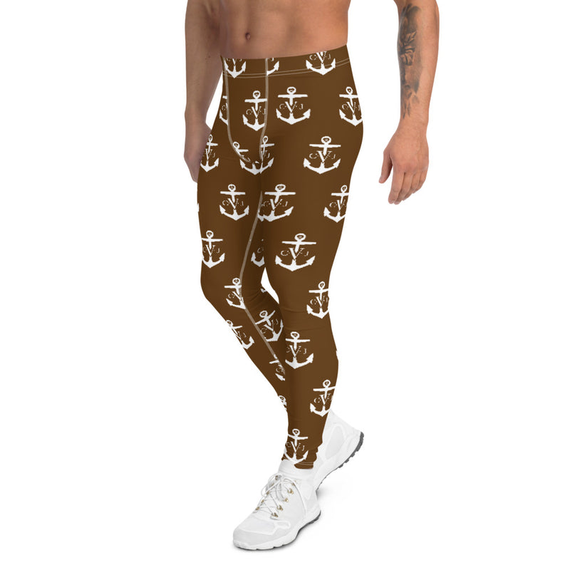 Commodore Jones Anchor Men Leggings Brown