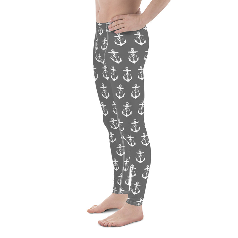 Commodore Jones Anchor Men Leggings Grey