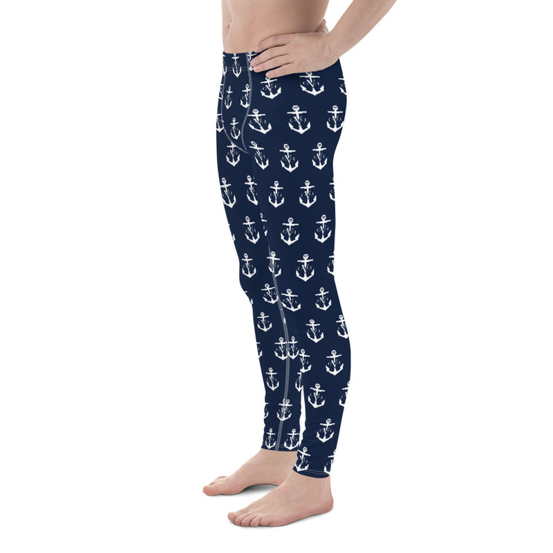 Commodore Jones Anchor Men Leggings Navy