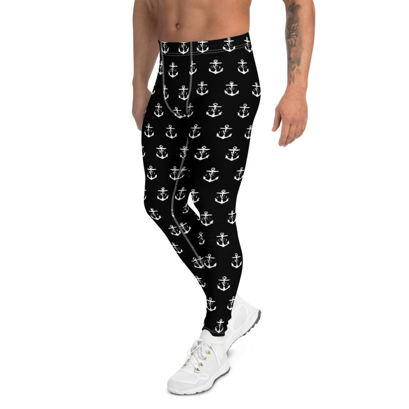 Commodore Jones Anchor Men Leggings Black