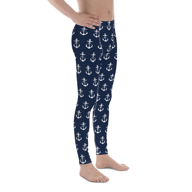 Commodore Jones Anchor Men Leggings Navy