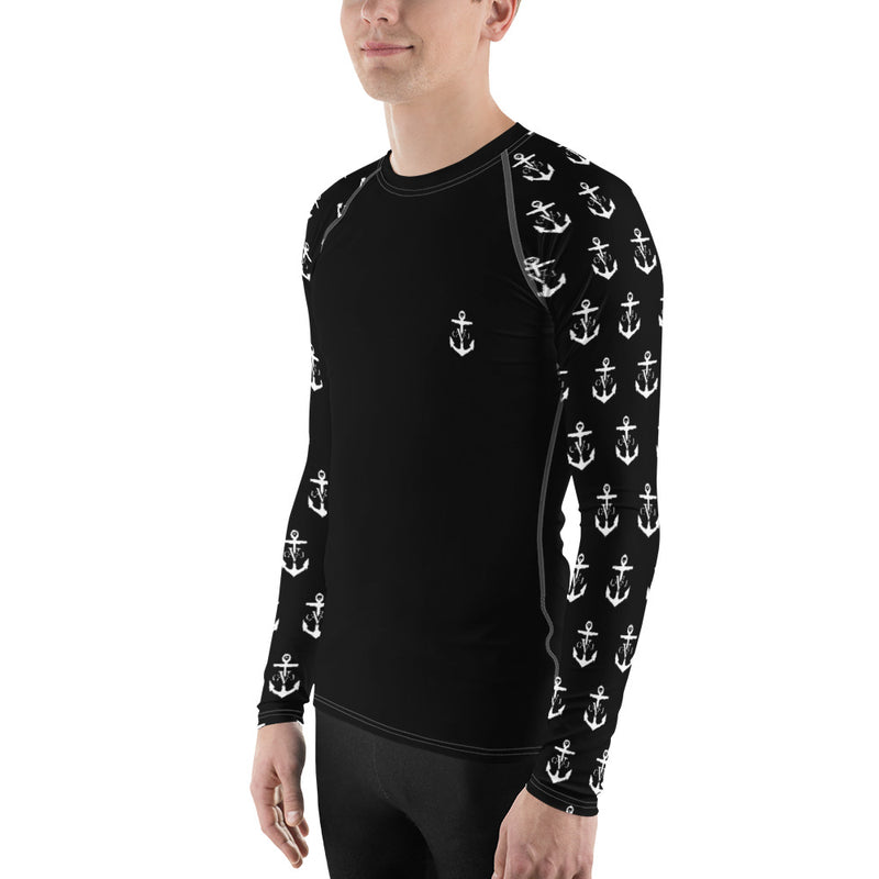 Commodore Jones Anchor Men's Rash Guard Midnight