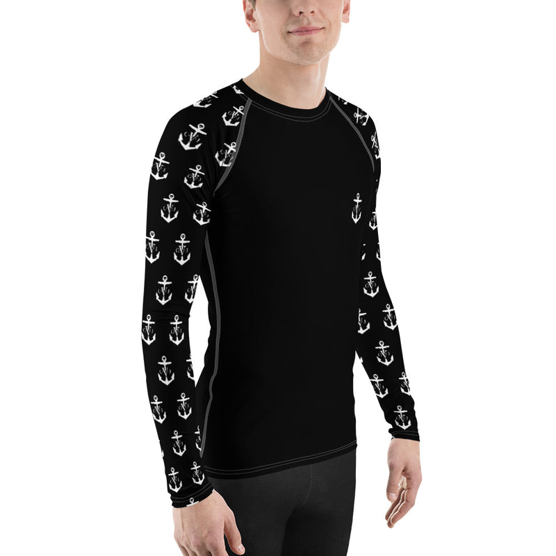 Commodore Jones Anchor Men's Rash Guard Midnight