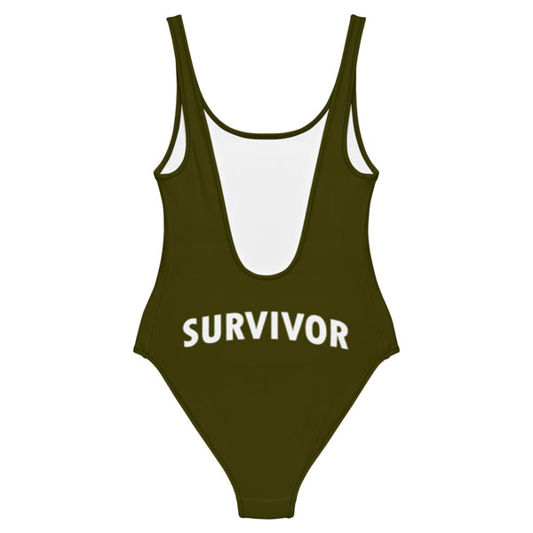 Survivor One-Piece Swimsuit Army Green