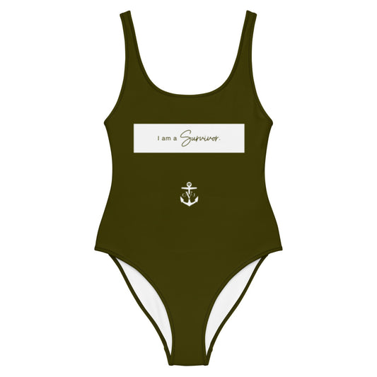 Survivor One-Piece Swimsuit Army Green
