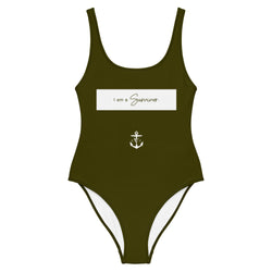 Survivor One-Piece Swimsuit Army Green