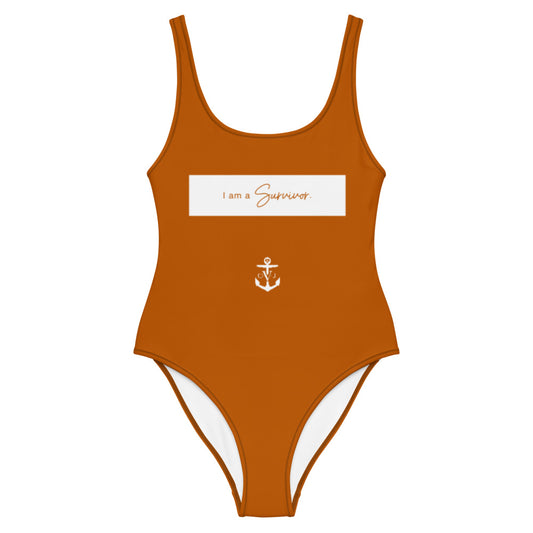 Survivor One-Piece Swimsuit Burn't Orange
