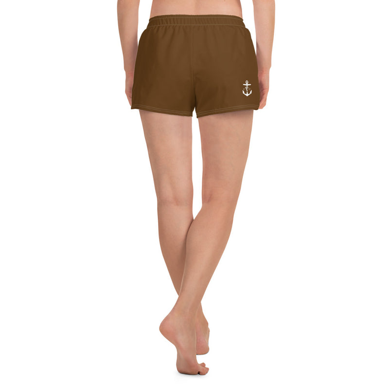 CHOOSE HAPPINESS SHORTY ATHLETIC SHORTS- Brown