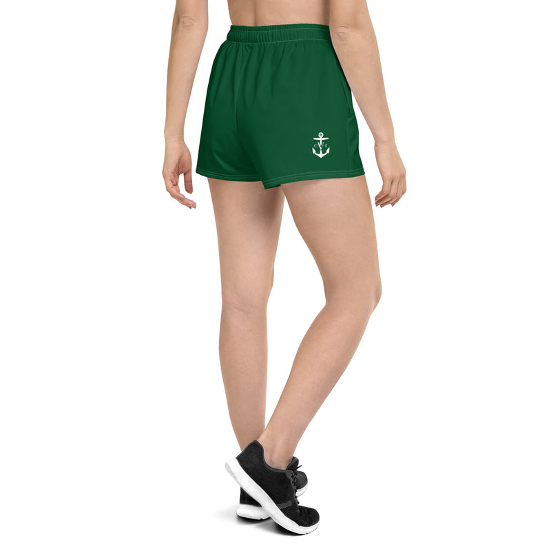 CHOOSE HAPPINESS SHORTY ATHLETIC SHORTS- Forest Green