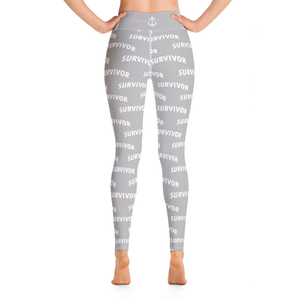 I Am A Survivor Print Leggings