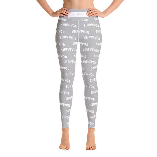 I Am A Survivor Print Leggings