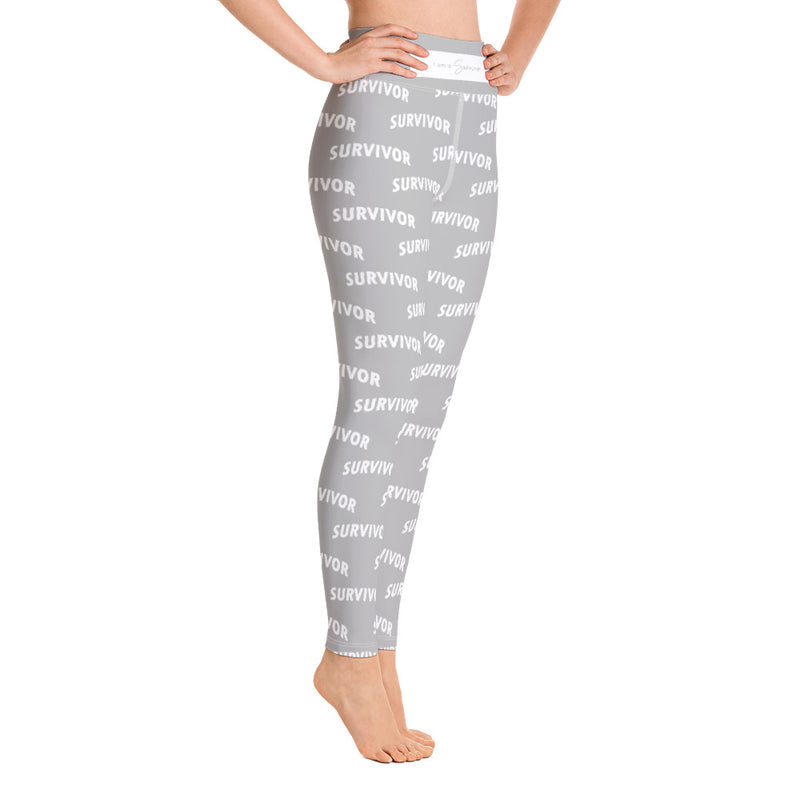 I Am A Survivor Print Leggings