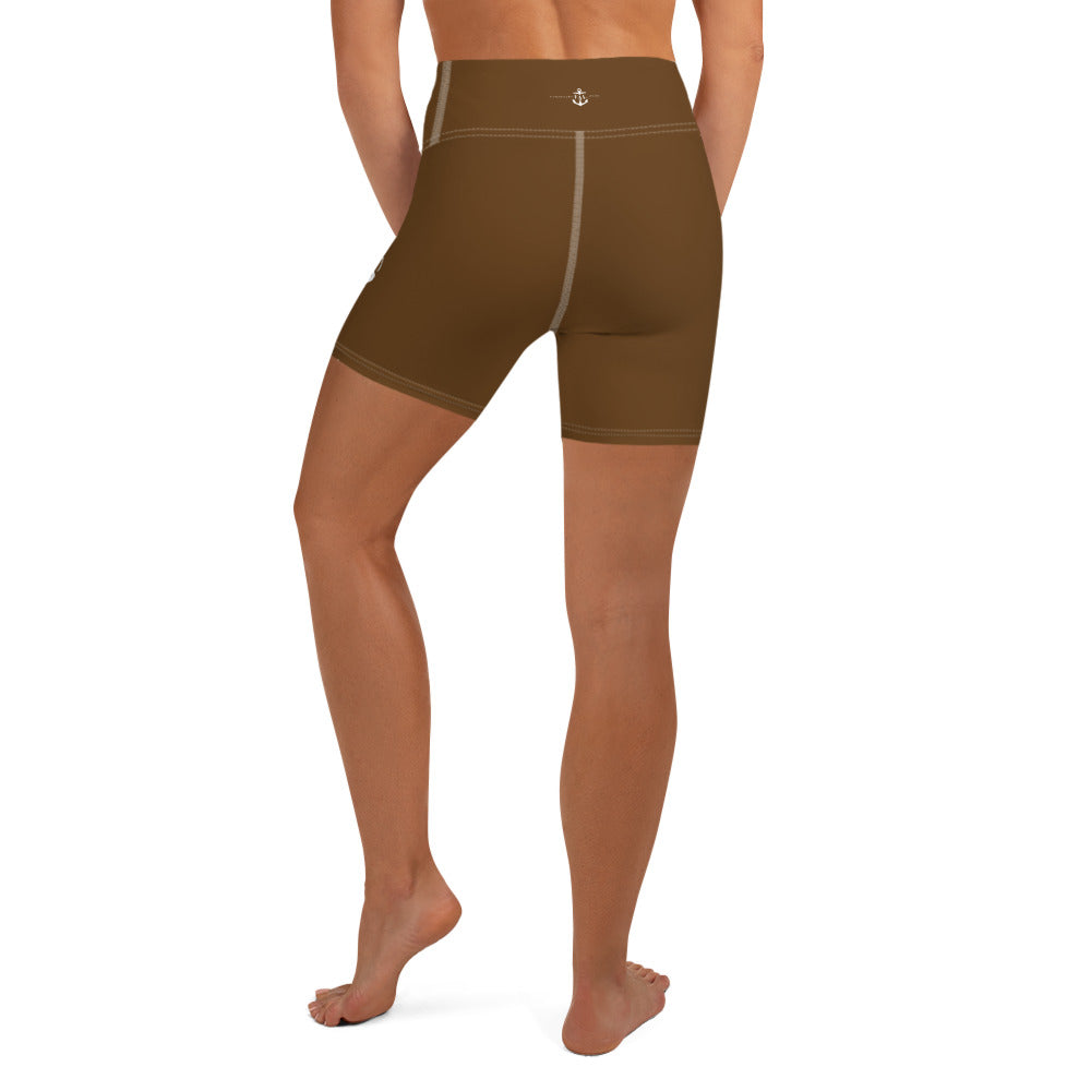 Scarred Over Scared Flame Yoga Shorts