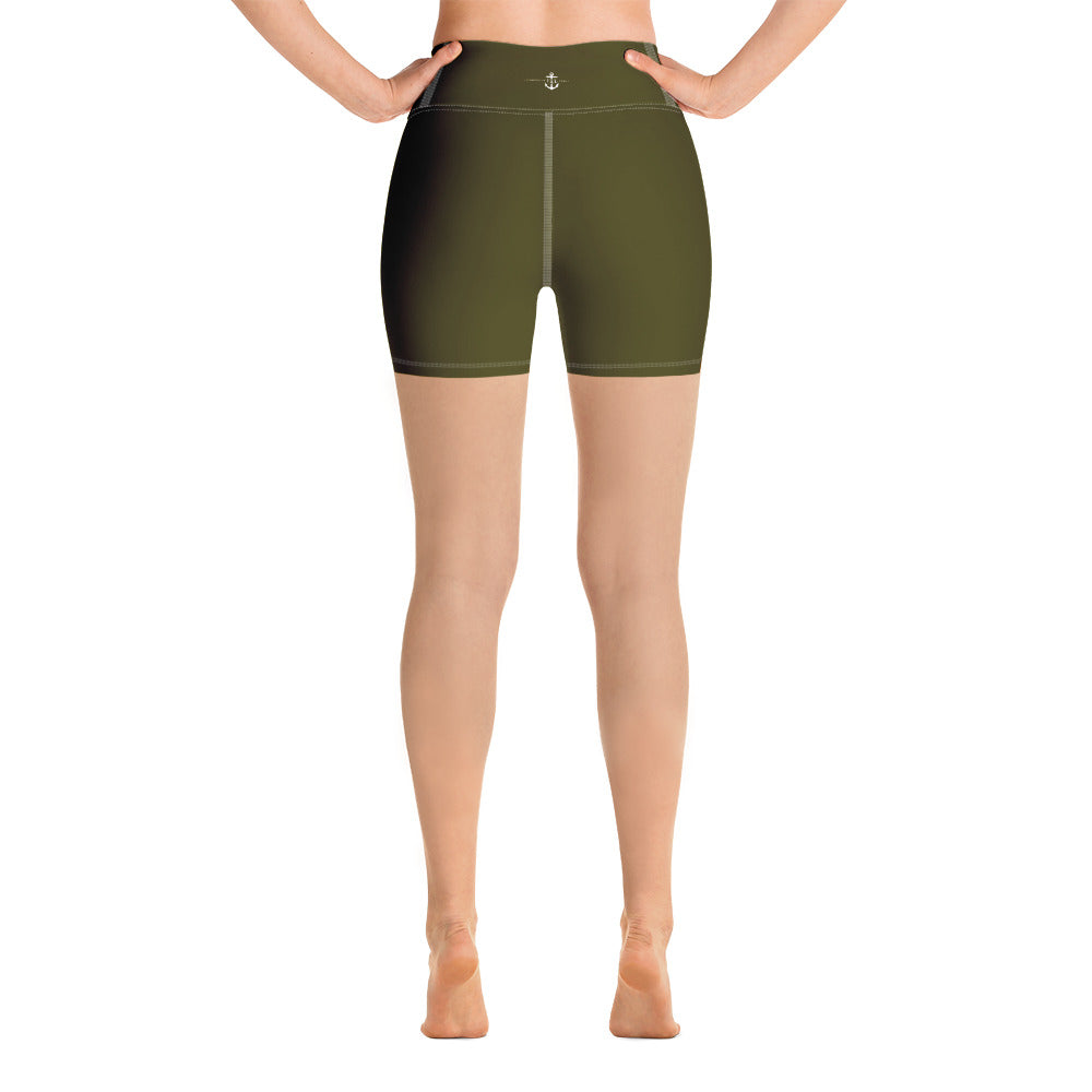 Scarred Over Scared Flame Yoga Shorts