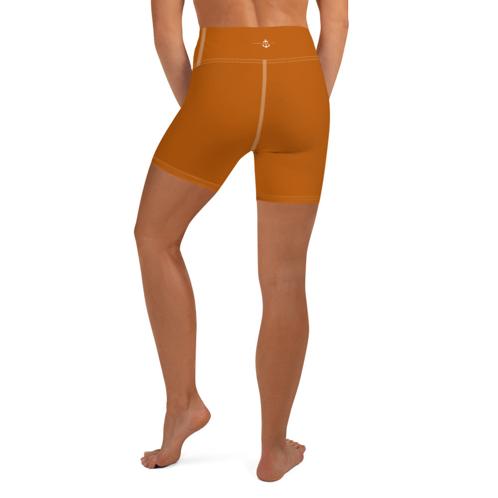 Scarred Over Scared Flame Yoga Shorts