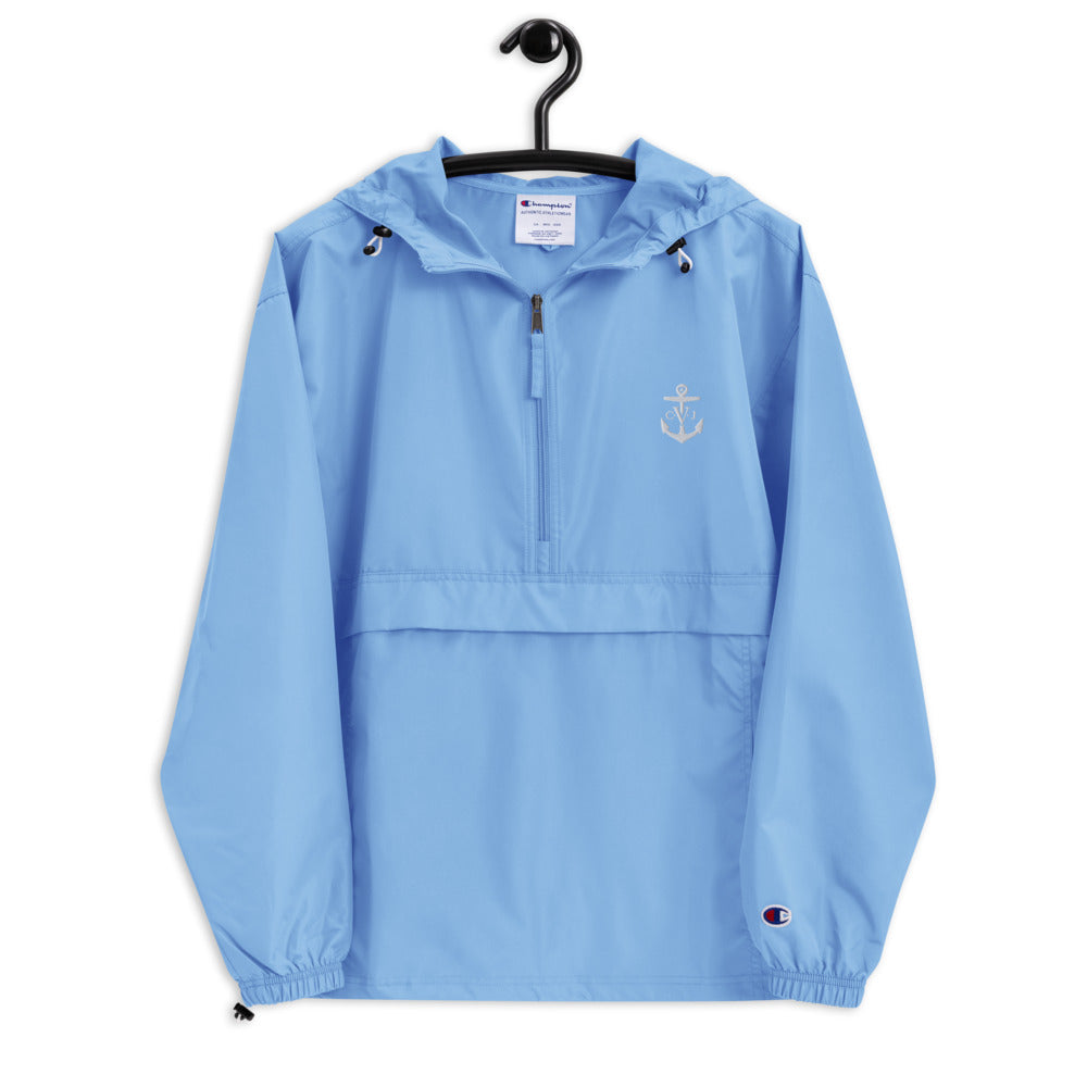 Commodore Val Jones Anchor Embroidered Champion Packable Jacket