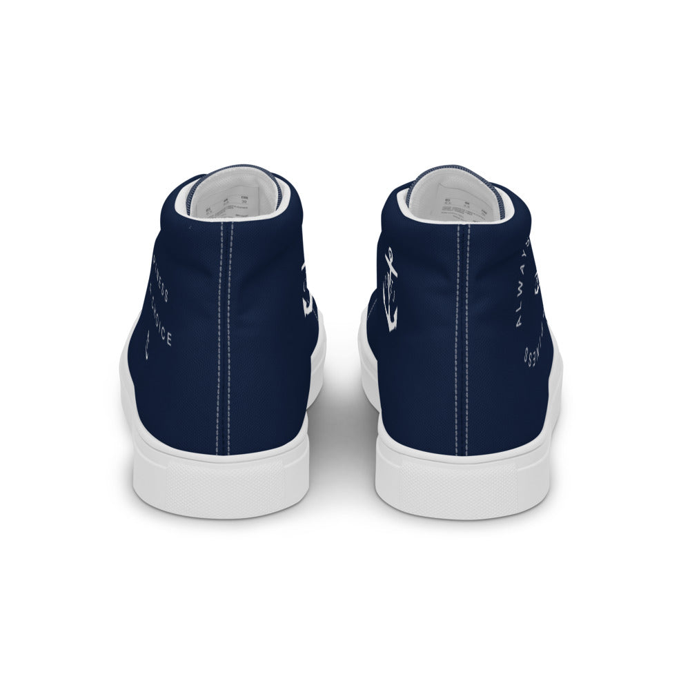 Happiness Men’s high top Navy