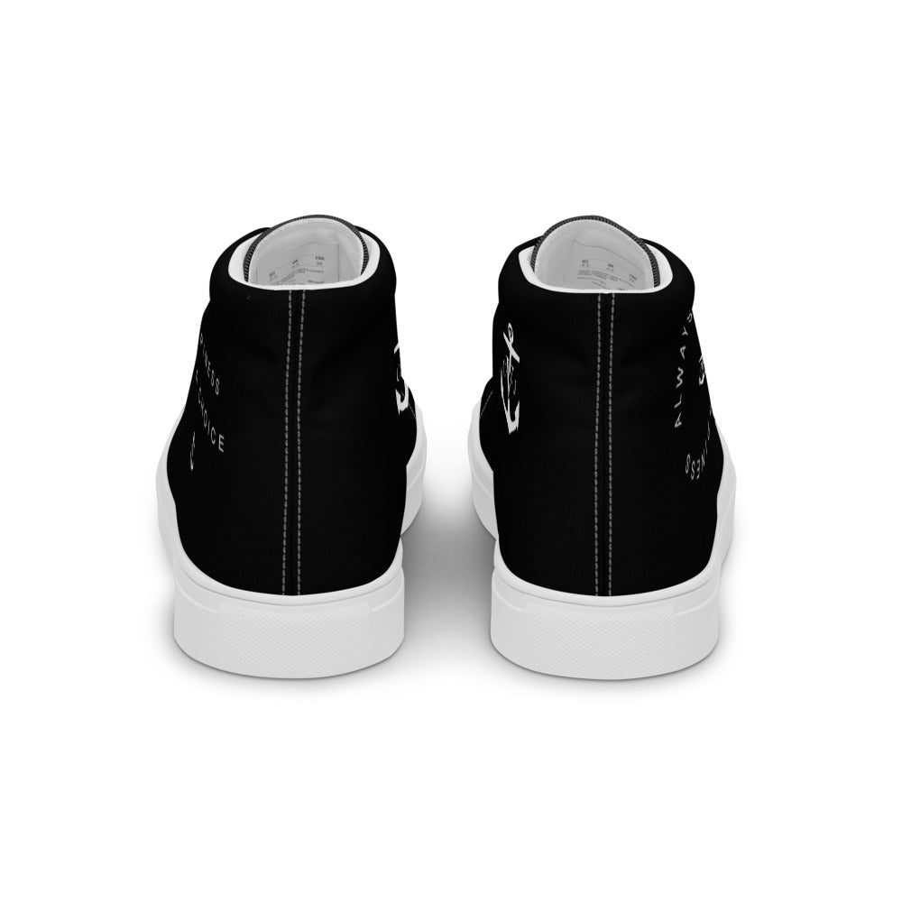 Happiness Men’s high top Black