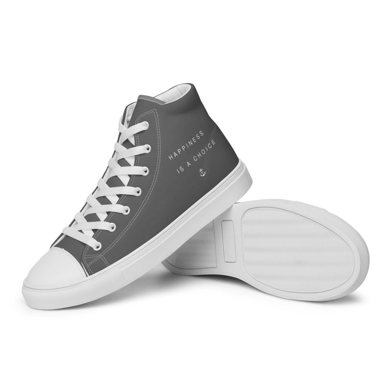 Happiness Men’s high top Grey