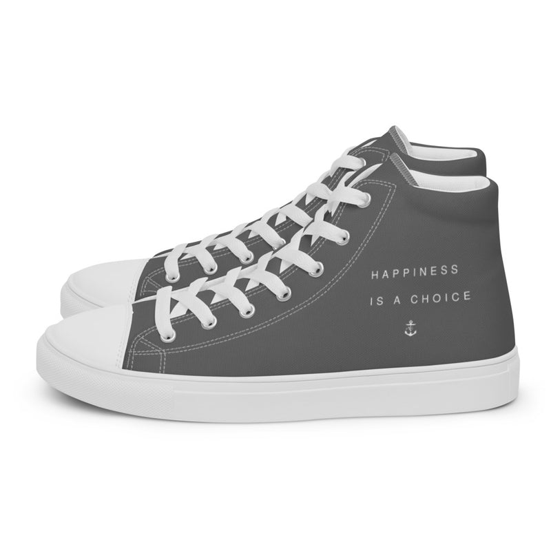 Happiness Men’s high top Grey