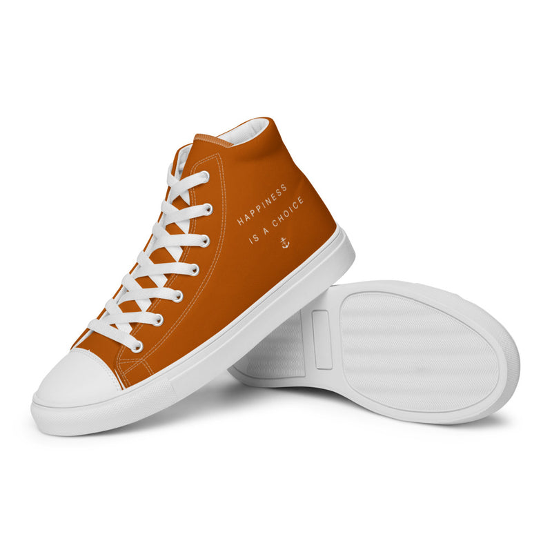 Happiness Men’s high top Burn't Orange