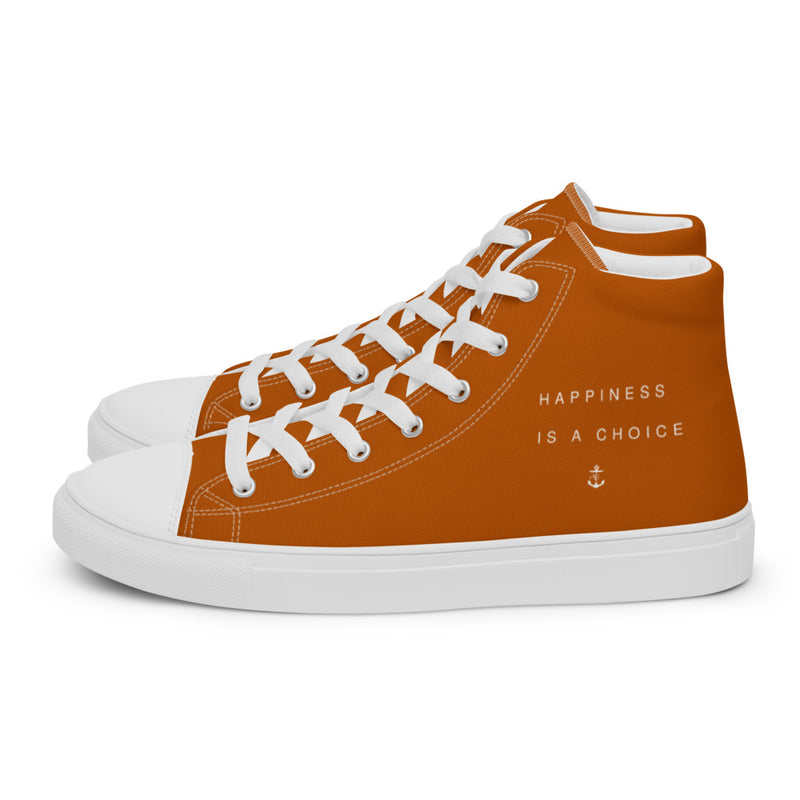 Happiness Men’s high top Burn't Orange