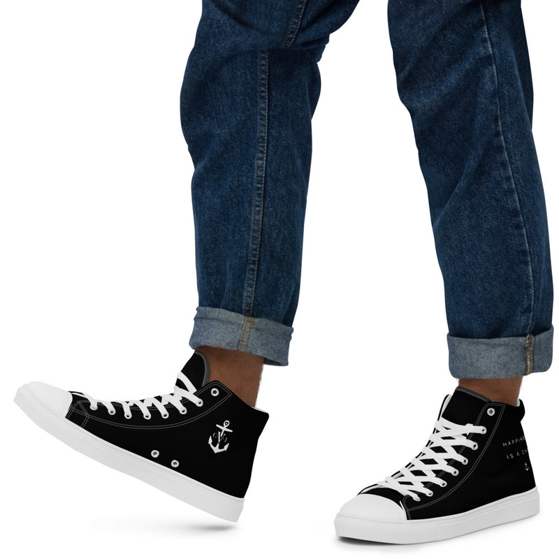 Happiness Men’s high top Black