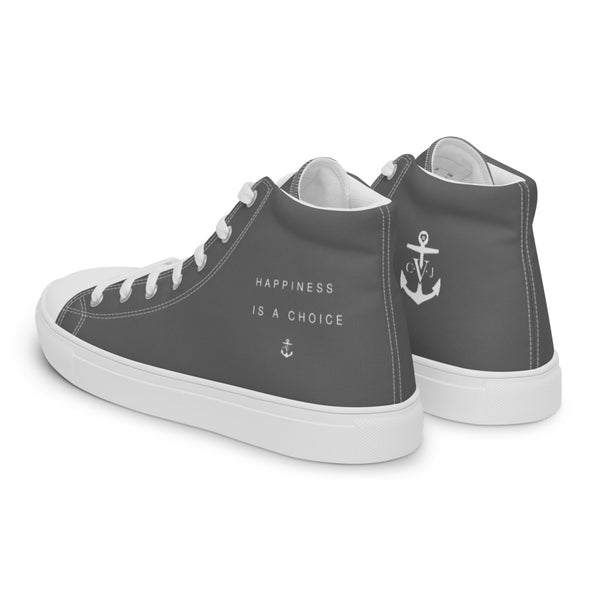 Happiness Men’s high top Grey